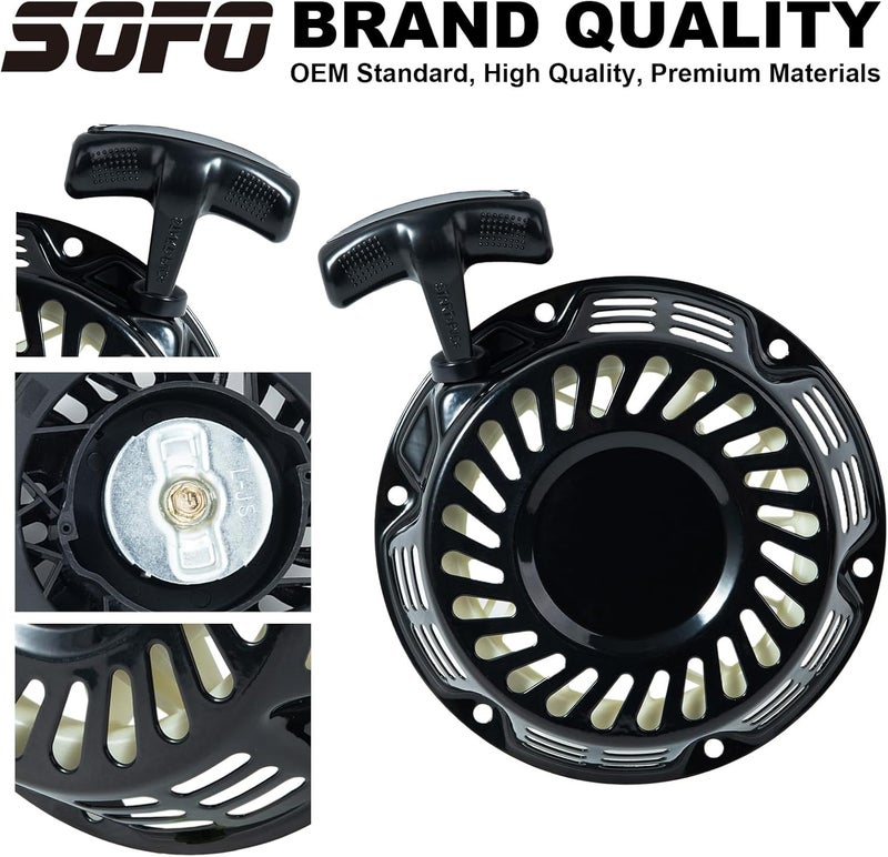 Sofo Original 420cc Pull Start Assembly for Predator 420cc 13hp Engine 9000 7250 8750 7000 Generator Recoil Starter Pressure Washer Water Pump Pull Cord Replacement 60340 60349 69736 - Image 3